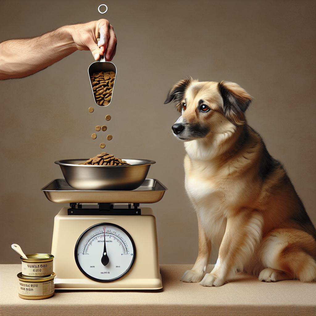 Pesée de croquettes au gramme près pour chien