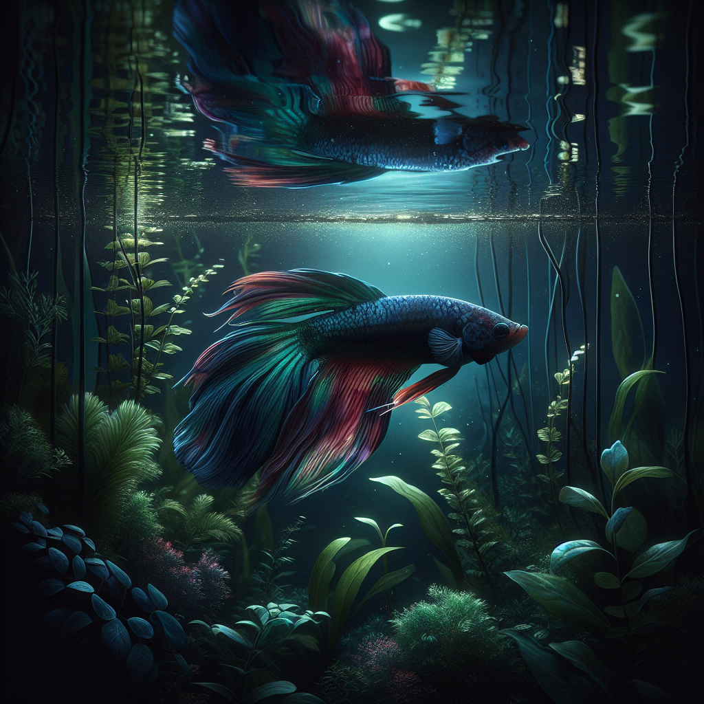 Poisson d'aquarium aux couleurs vives, indicateur de santé et stress