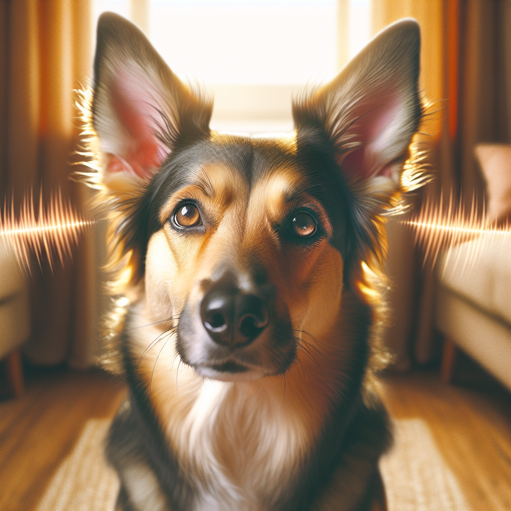 Chien qui penche la tête en vous écoutant