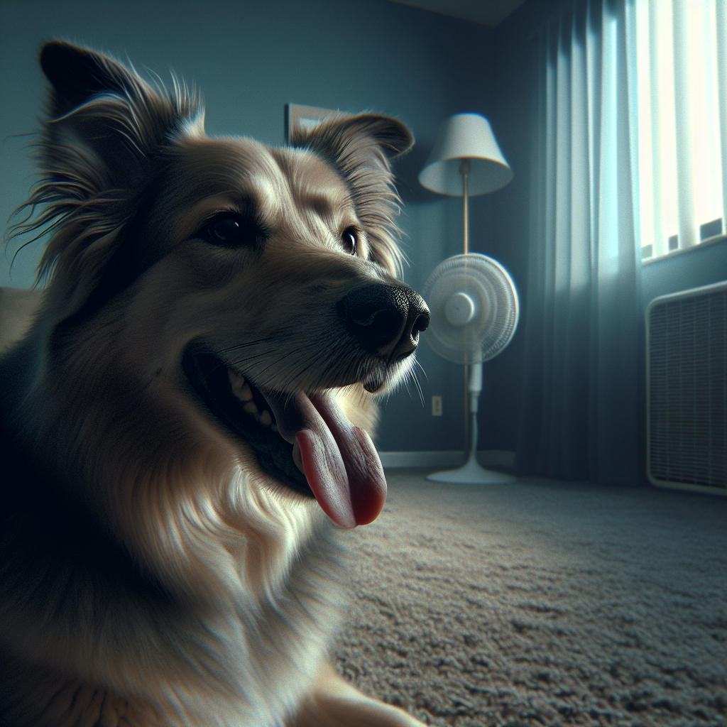 Chien qui halète à l'intérieur, signes et solutions vétérinaire