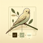 Oiseau sur perchoir avec signes de malaise discrets
