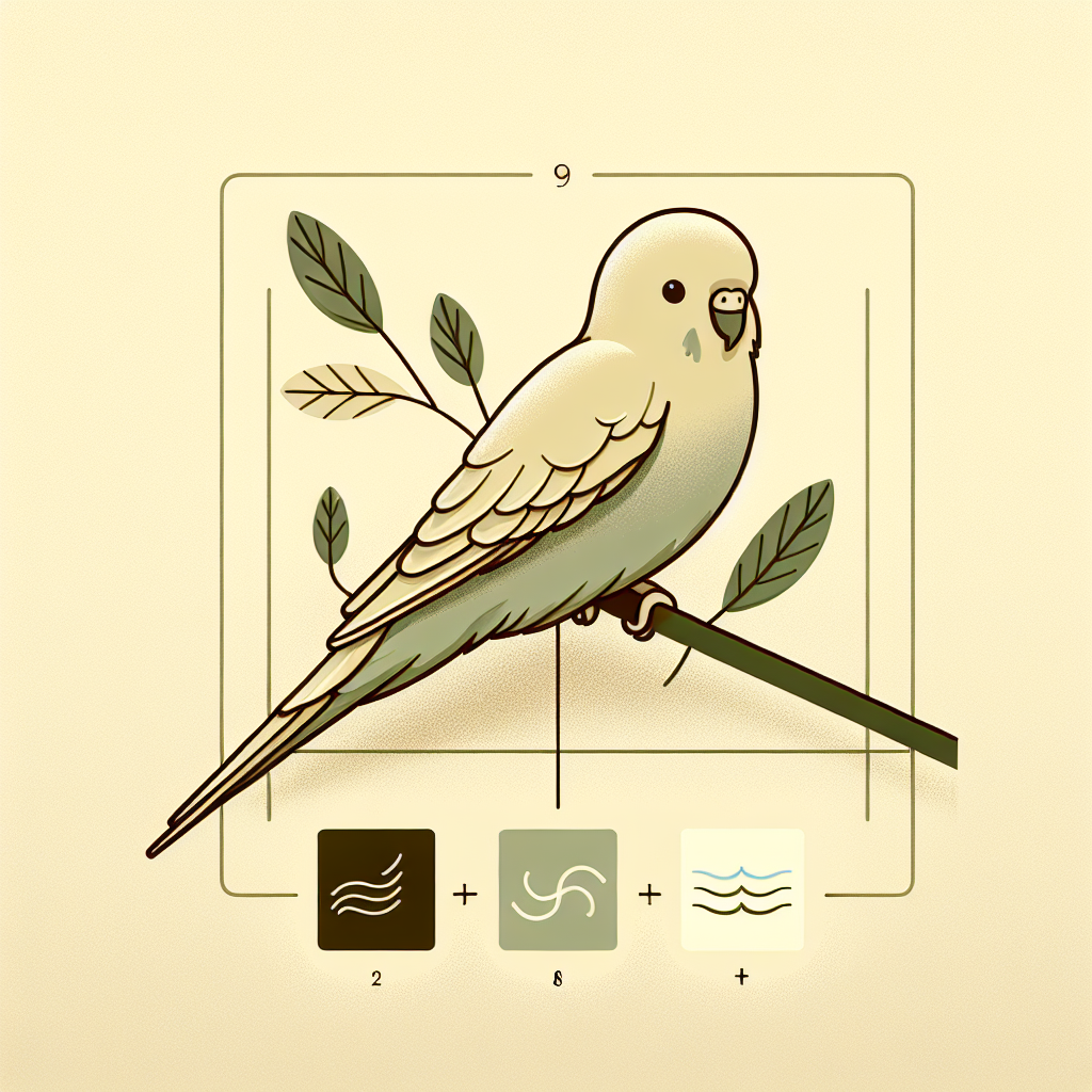 Oiseau sur perchoir avec signes de malaise discrets